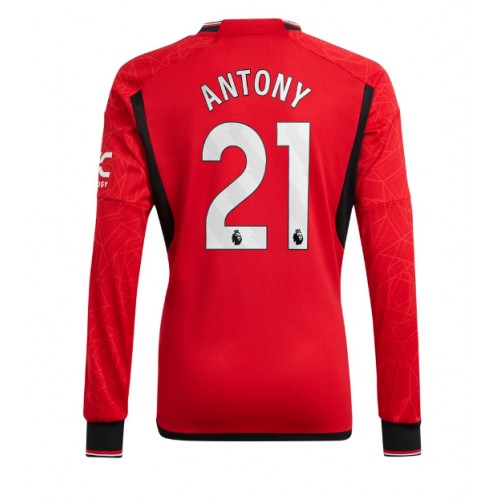 Manchester United Antony #21 Hemmatröja 2023-24 Långärmad